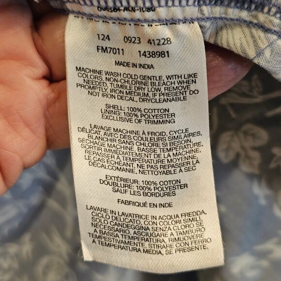 Columbia PFG Short Sleeve Fishing Shirt Vented Mesh Blue White Mens M - Picture 8 of 9